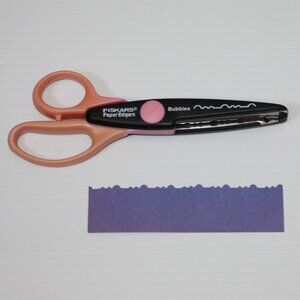 Fiskars Paper Edgers Craft Scrapbooking Scissors "Bubbles" Pattern